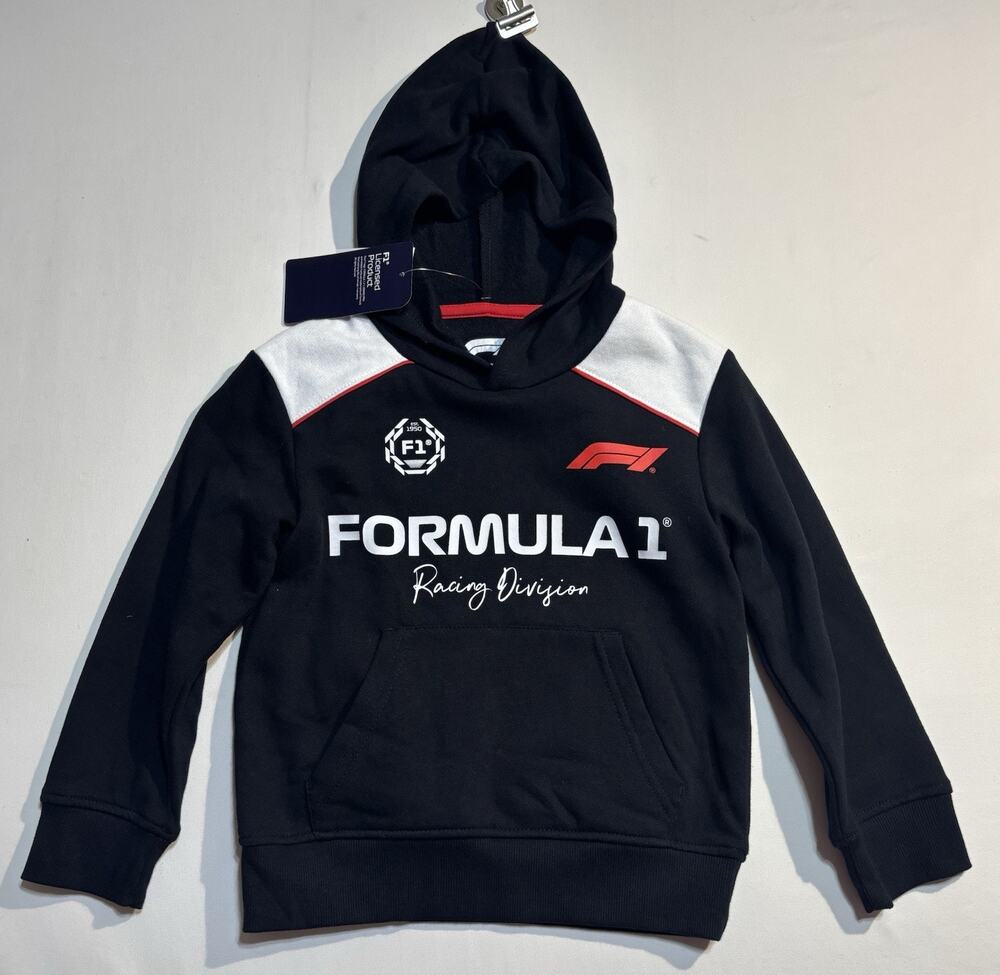 NWT Formula 1 Miami 2025 Kids Hoodie XXS 4/5 Black Racing Pullover 🏎️🏁